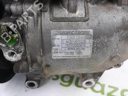 AC compressor NISSAN NAVARA NP300 (D40) 2.5 dCi 4WD (D40TT, D40T, D40M, D40BB) | BP2222754M34 