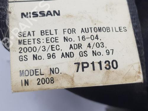 Rear left seatbelt NISSAN NAVARA NP300 (D40) 2.5 dCi 4WD | BP15181825I29 