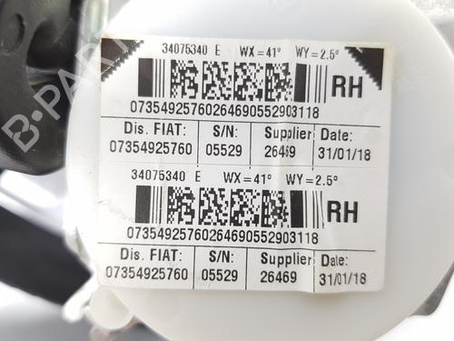 Rear right seatbelt FIAT 500 (312_) 1.2 LPG (312AXA1A) | BP18418591I28 