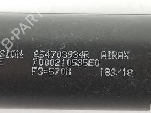 Hood lift support RENAULT CLIO IV (BH_) 0.9 TCe 90 (BHNF, BHMA, BHMH, BHJK, BHJR) | BP14112556C139 