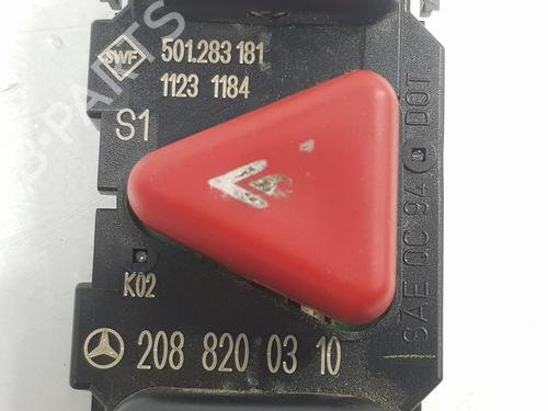 Warning switch MERCEDES-BENZ CLK (C208) CLK 200 Kompressor (208.344) | BP15510424I22 