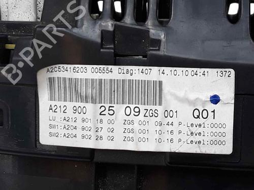 Instrument cluster MERCEDES-BENZ E-CLASS (W212) E 200 CDI / BlueTEC (212.005, 212.006) | BP5873779C47 