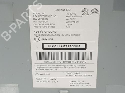 Radio CITROËN C4 II (NC_) 1.6 BlueHDi 120 | BP29376574E6 