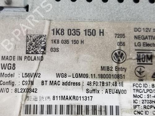 Radio VW CADDY ALLTRACK Box Body/MPV (SAA) 2.0 TDI | BP13297950E6 