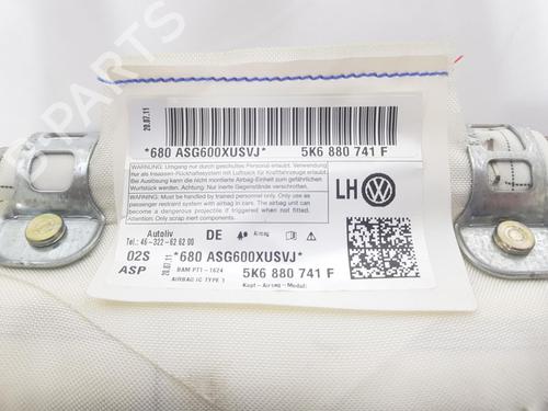 Left curtain airbag VW GOLF VI (5K1) 1.4 TSI | BP8898107C11 