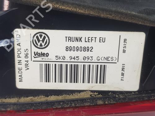Left tailgate light VW GOLF VI (5K1) 1.4 | BP10729525C79 