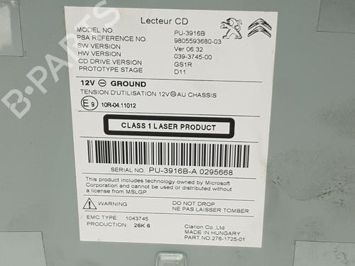 Radio PEUGEOT 308 II (LB_, LP_, LW_, LH_, L3_)  | BP29011043E6 