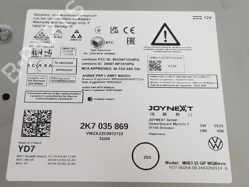 Radio VW CRAFTER Van (SY_, SX_)  | BP29535797E6 