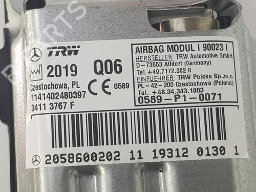 Kollisonspute sett MERCEDES-BENZ E-CLASS T-Model (S213) E 300 d (213.208) | BP7173664C86 
