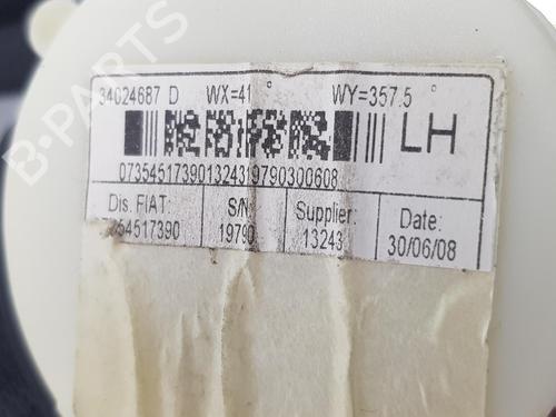 Rear left seatbelt FIAT 500 (312_) 1.2 (312AXA1A) | BP15003092I29 