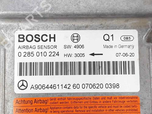ECU airbags MERCEDES-BENZ SPRINTER 3,5-t Van (B906) 319 CDI / BlueTEC (906.631, 906.633, 906.635, 906.637) | BP26385393M53 