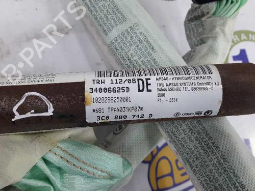 Right curtain airbag VW PASSAT B6 (3C2) 2.0 TDI 16V | BP1953009C12 