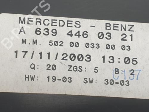 Instrument cluster MERCEDES-BENZ VITO Bus (W639) 115 CDI (639.701, 639.703, 639.705) | BP28355642C47 