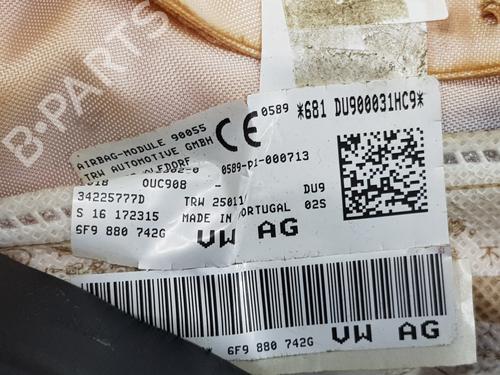 Right curtain airbag SEAT ARONA (KJ7, KJP) 1.0 TSI | BP16981988C12 