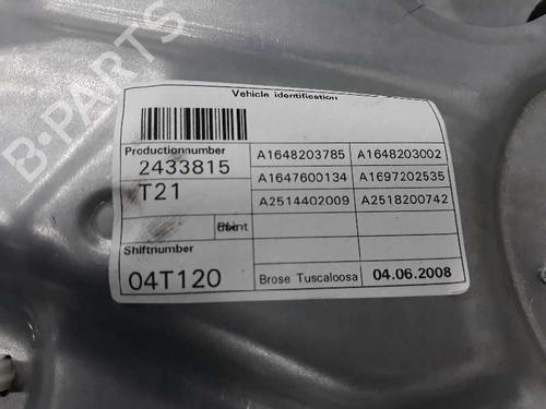 Front left window mechanism MERCEDES-BENZ M-CLASS (W164) ML 280 CDI 4-matic (164.120) | BP1976700C22 
