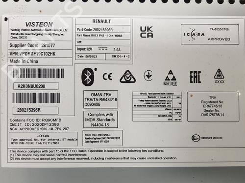 Radio RENAULT EXPRESS Box Body/MPV | BP33464729E6 - Image 4