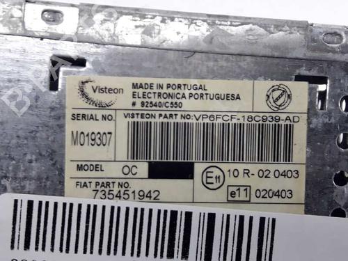 Radio FIAT BRAVO II (198_) 1.9 D Multijet (198AXB1A) | BP2445019E6 