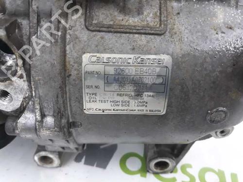 AC compressor NISSAN NAVARA NP300 (D40) 2.5 dCi 4WD (D40TT, D40T, D40M, D40BB) | BP2222756M34 