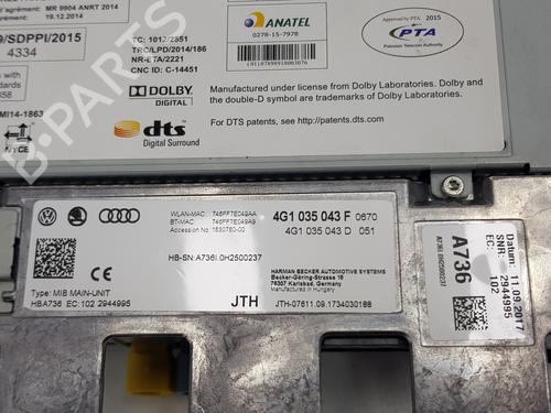 Electronic module AUDI A6 C7 (4G2, 4GC) 2.0 TDI | BP30468928M83
