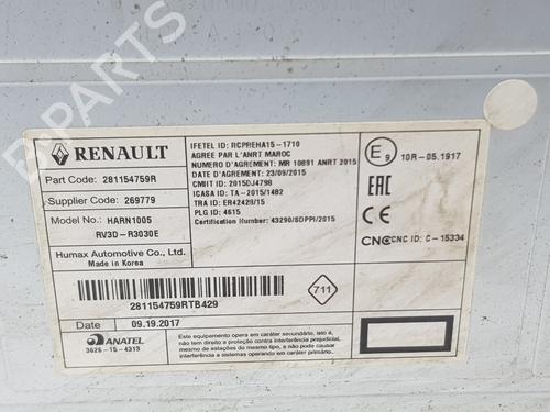 Radio DACIA DOKKER Box Body/MPV 1.5 dCi (FEAJ) | BP30499627E6 