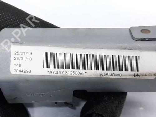 Left curtain airbag NISSAN QASHQAI / QASHQAI +2 I (J10, NJ10, JJ10E) 1.6 dCi | BP4559805C11 