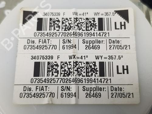 Rear left seatbelt FIAT 500 (312_) 1.2 LPG (312AXA1A) | BP12903917I29 