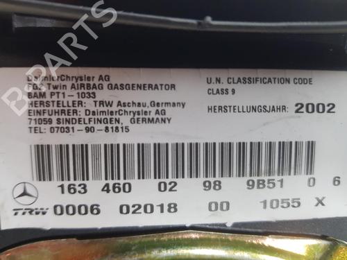 Driver airbag MERCEDES-BENZ M-CLASS (W163) ML 270 CDI (163.113) | BP14834405C9 