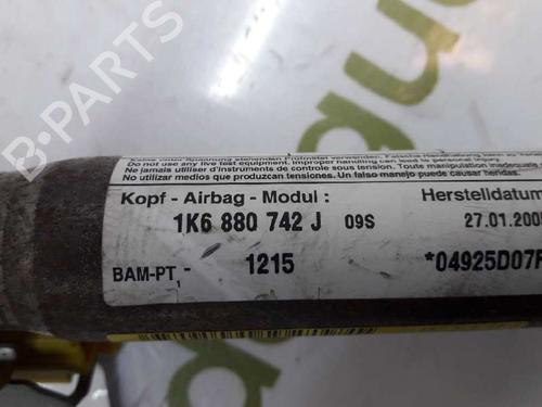 Right curtain airbag VW GOLF V (1K1) 2.0 TDI 16V | BP3193640C12 
