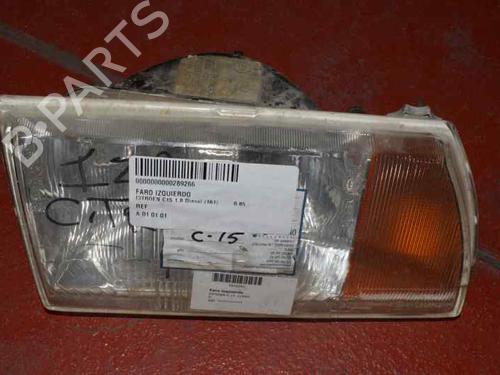 Used Left headlight CITROËN C15 Box Body/MPV (VD_) 1.8 D (60 hp) 1168630