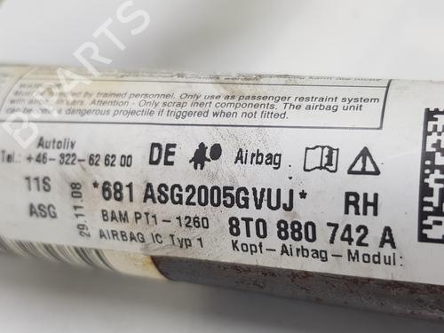 Right curtain airbag AUDI A5 (8T3) 2.7 TDI | BP20199515C12 