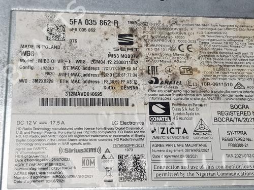 Radio CUPRA FORMENTOR (KM7, KMP) 1.5 TSI | BP27694161E6 