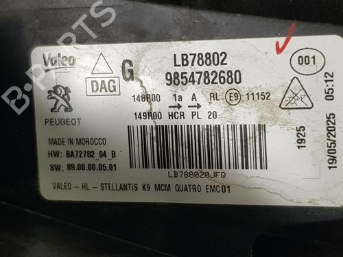 Left headlight PEUGEOT RIFTER  | BP34354916C28  - Image 6