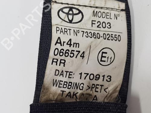 Rear left seatbelt TOYOTA AURIS (_E18_)  | BP29436917I29 
