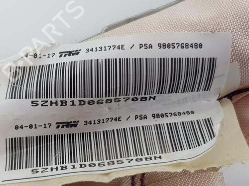 Left curtain airbag PEUGEOT 308 SW II (LC_, LJ_, LR_, LX_, L4_) 1.6 BlueHDi 120 | BP20509594C11 