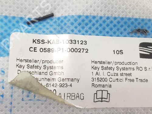 Right curtain airbag SEAT LEON (5F1) 1.4 TSI | BP7885334C12 