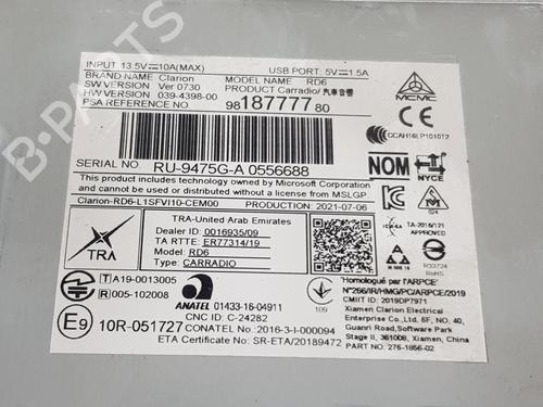 Electronic module PEUGEOT EXPERT Van (V_)  | BP34043487M83  - Image 6