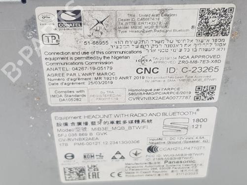 Display monitor SEAT IBIZA V (KJ1, KJG)  | BP28020161C48 