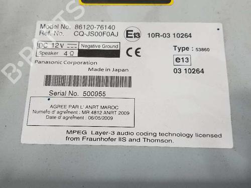 Radio LEXUS CT (ZWA10_) 200h (ZWA10_) | BP3664036E6 
