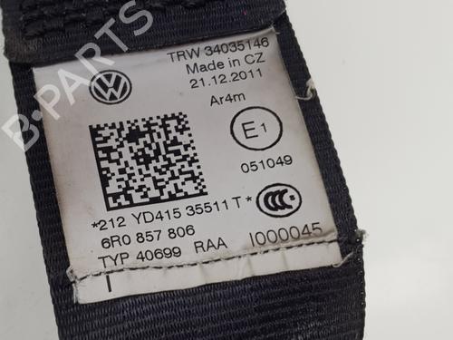 Rear right seatbelt VW POLO V (6R1, 6C1) 1.6 TDI | BP30682450I28