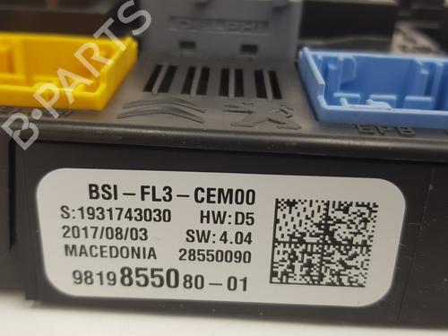 Fuse box PEUGEOT 3008 II SUV (MC_, MR_, MJ_, M4_) 1.6 BlueHDi 120 | BP29716880E1 