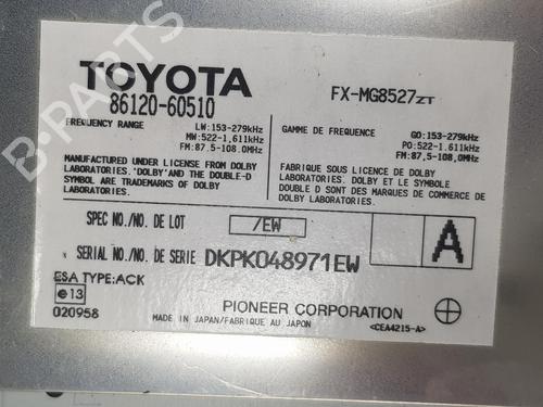 Radio TOYOTA LAND CRUISER PRADO (_J12_) 3.0 D-4D (KDJ120, KDJ125) | BP3658303E6 