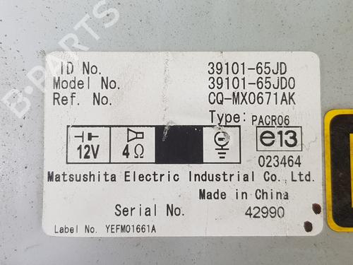 Radio SUZUKI GRAND VITARA II (JT, TE, TD) 1.9 DDiS All-wheel Drive (JT419, TD44, JB419WD, JB419XD,... | BP10515188E6 