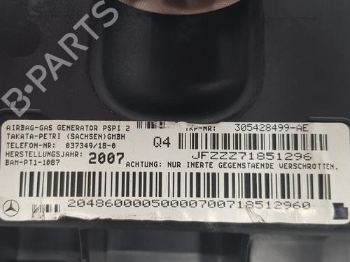 Passenger airbag MERCEDES-BENZ C-CLASS (W204) C 220 CDI (204.002) | BP5767960C10 