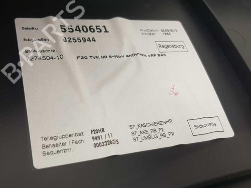 Rear right panel BMW 1 (F20) 118 d | BP7985996C61 