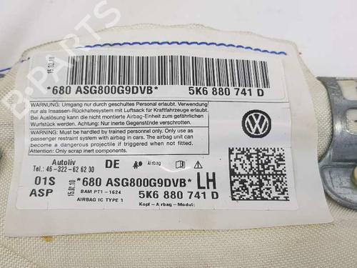 Left curtain airbag VW GOLF VI (5K1) 1.6 TDI | BP7354025C11 