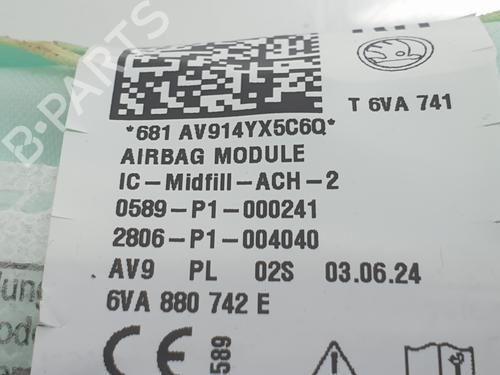 Right curtain airbag SKODA FABIA IV (PJ3)  | BP29290468C12 