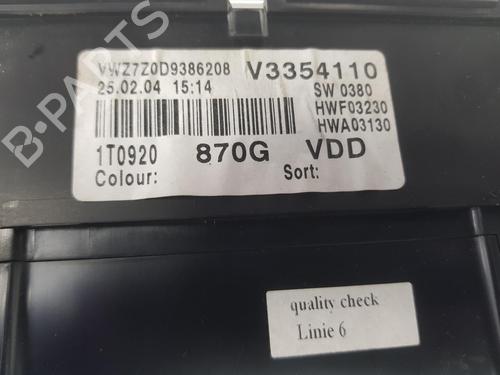 Instrument cluster VW TOURAN (1T1, 1T2) 2.0 TDI | BP16314897C47 