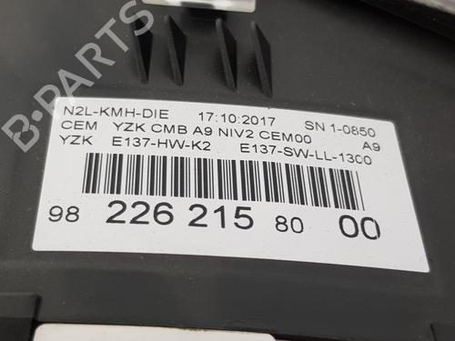 Instrument cluster PEUGEOT 208 I (CA_, CC_) 1.6 HDi / BlueHDi 75 | BP20191815C47 