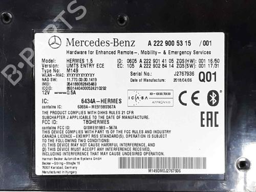 Electronic module MERCEDES-BENZ C-CLASS (W205) C 220 BlueTEC / d (205.002, 205.004) | BP5767163M83 