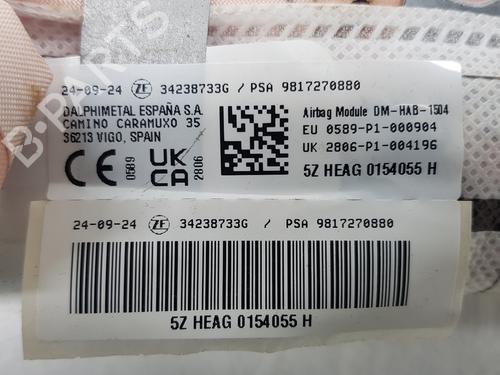 Left curtain airbag CITROËN BERLINGO (ER_, EC_) 1.5 BlueHDi 100 | BP32323655C11